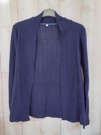Gilet bleu fin taille 36