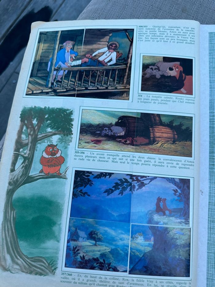 Album vignettes Panini grand format complet ancien Walt Disney Rox et Rouky autocollants - photo numéro 17