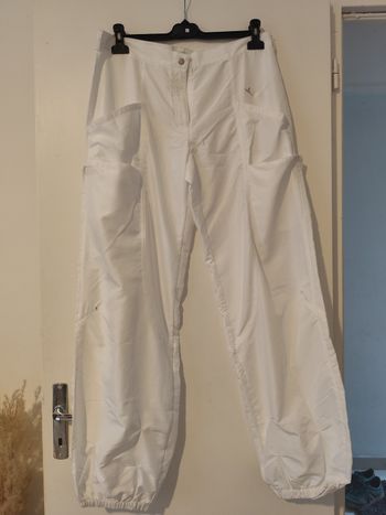 Pantalon blanc cargo taille 42 Domyos Decathlon