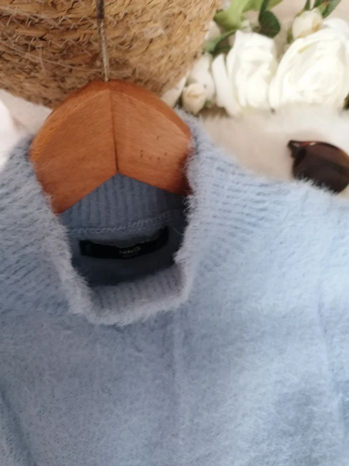 Pull bleu Mango taille S - photo numéro 2