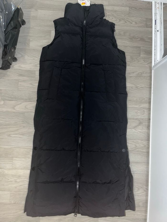 Doudoune longue sans manche femme