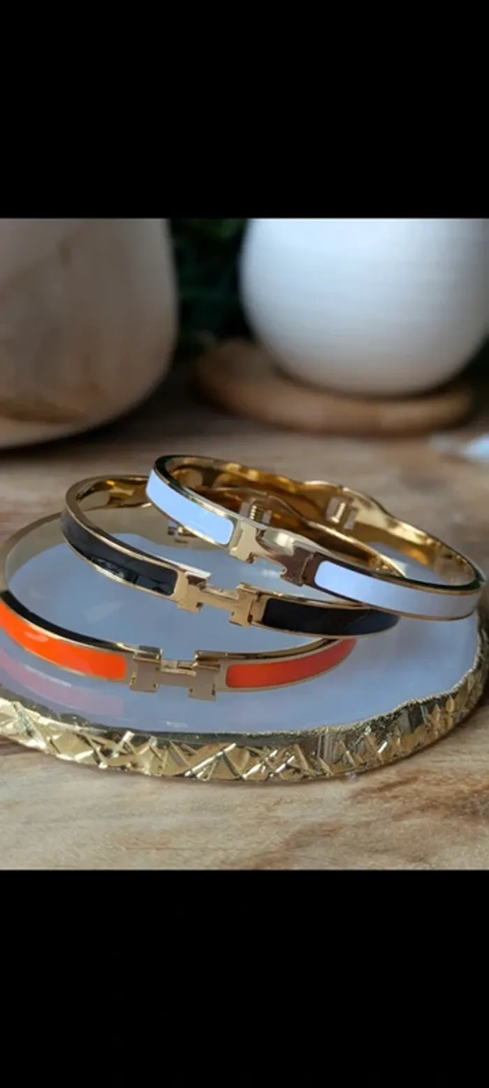Bracelet tendance orange