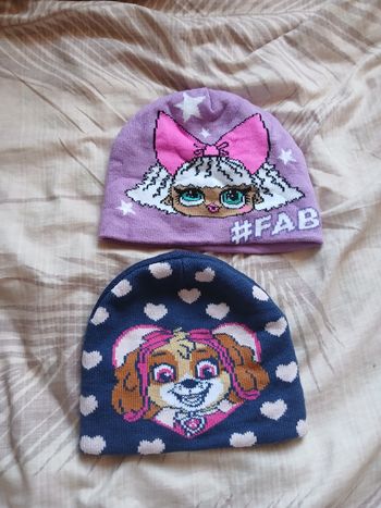 Lot de 2 bonnets