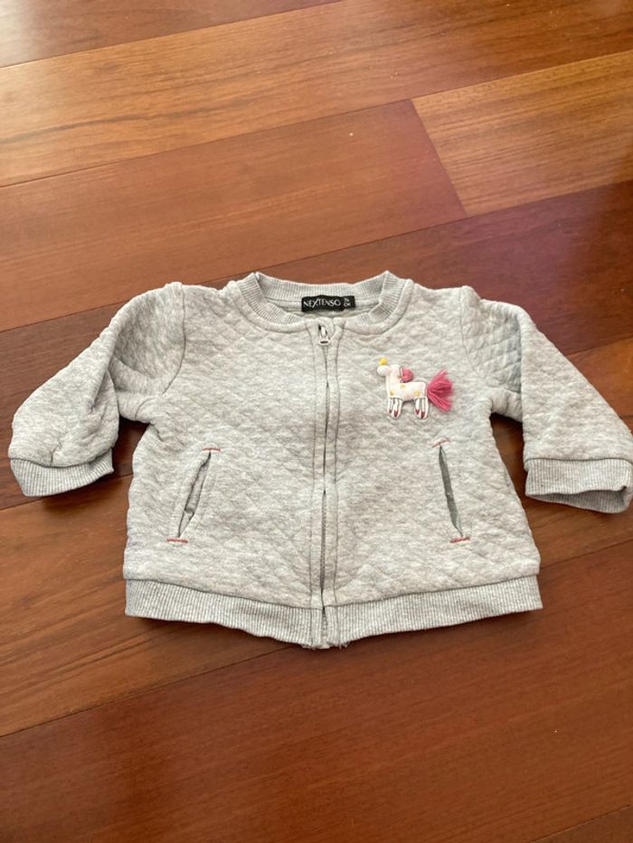 Sweat zippé 12 mois