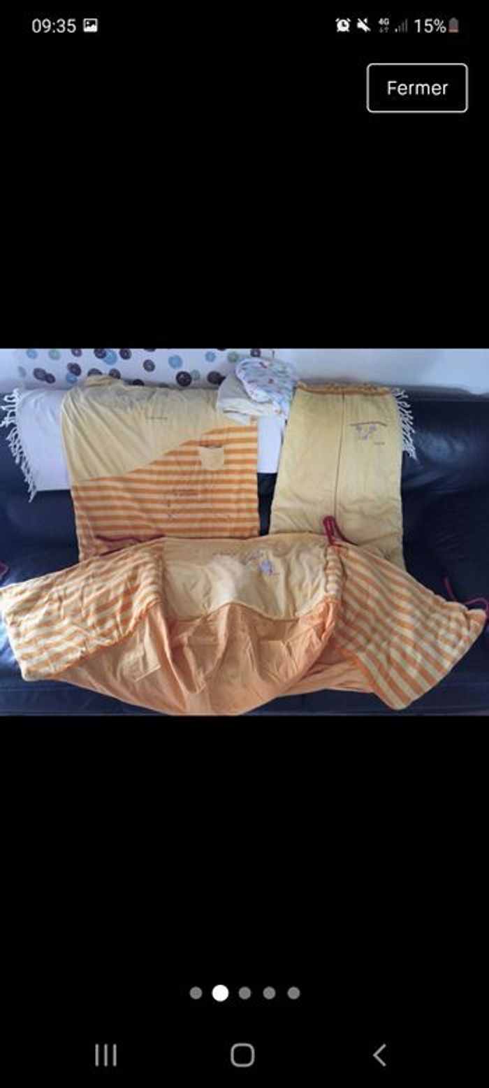 Parure lit sucre d orge drap gigoteuse tout de lit - photo numéro 4