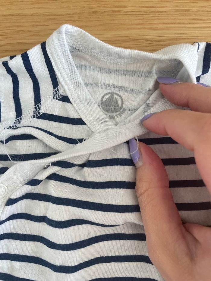 Lot de 2 bodies petit bateau - 1 mois - photo numéro 4