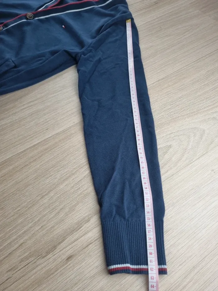 Gilet a boutons bleue Tommy Hilfiger Homme Taille S - photo numéro 4