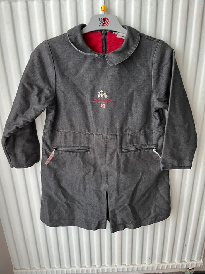 Robe grise doublée vintage