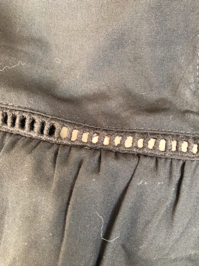 Superbe blouse Promod noire col montant taille 34 36 neuve - photo numéro 7