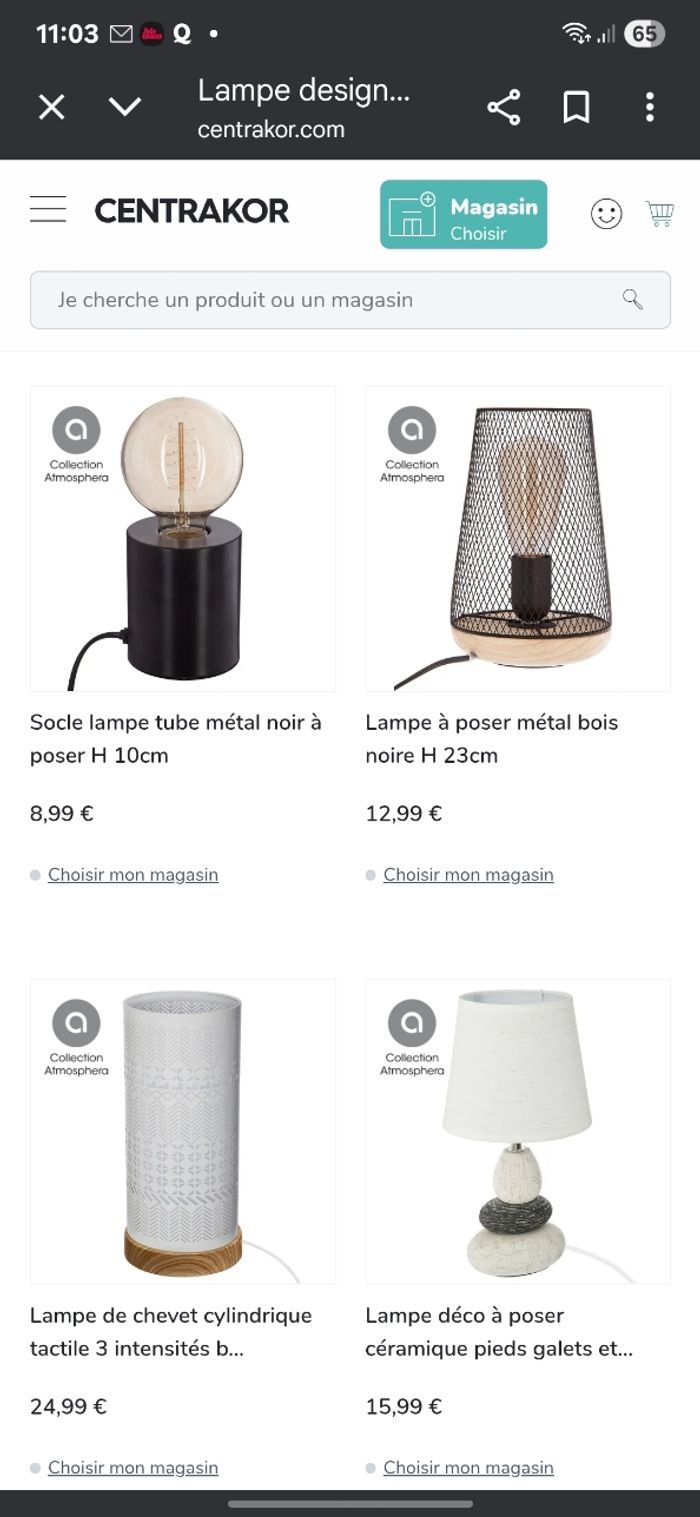 Lampes métal et bois - photo numéro 2