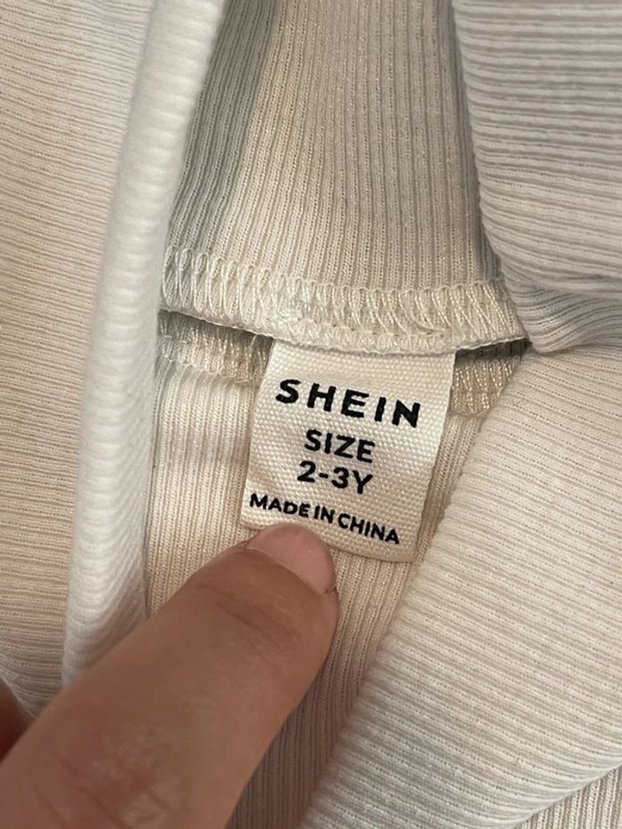 Sous pull côtelé 2/3 ans shein - photo numéro 2