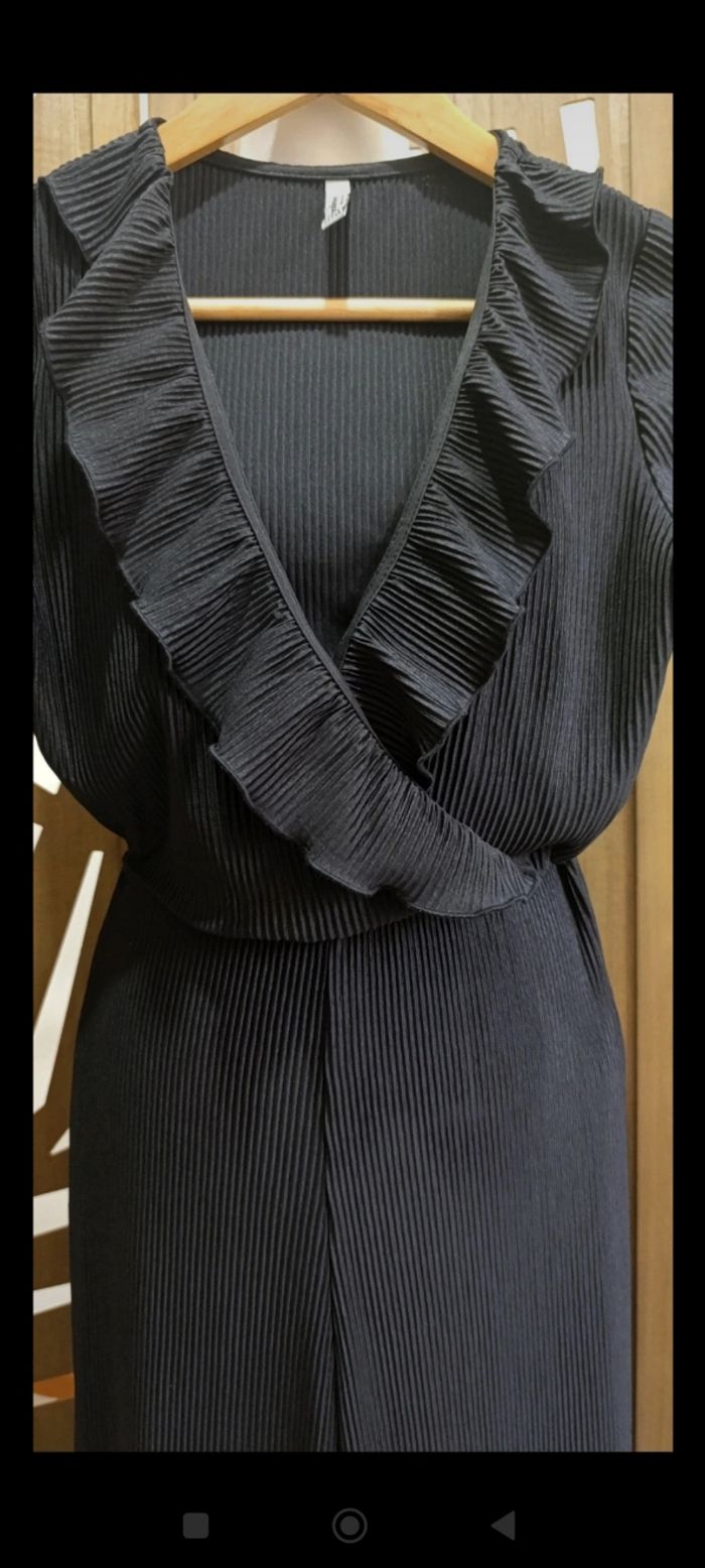 Magnifique combinaison noire plissée stradivarius taille S - photo numéro 4