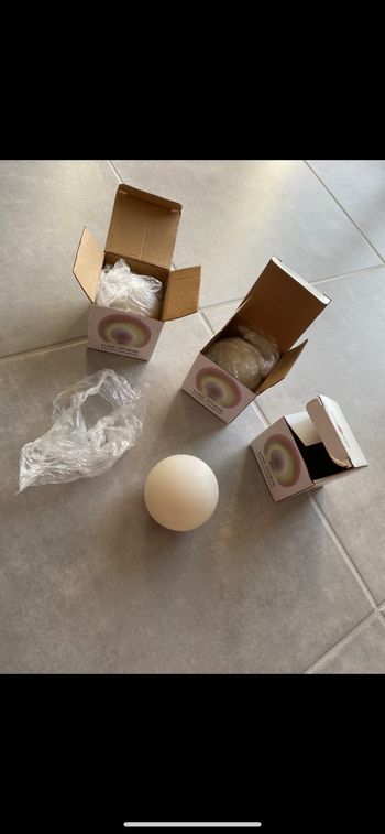 Lot de 3 sphères lumineuses