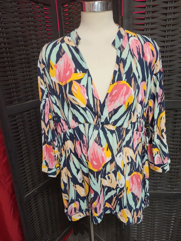 Blouse fleurie XL