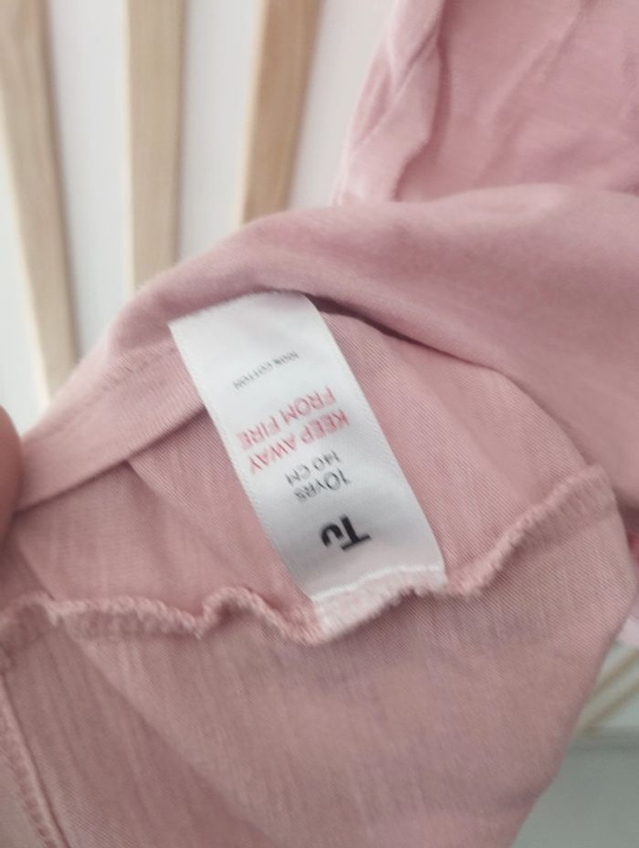 Lot t-shirts rose blanc TU blanc 10ans - photo numéro 5