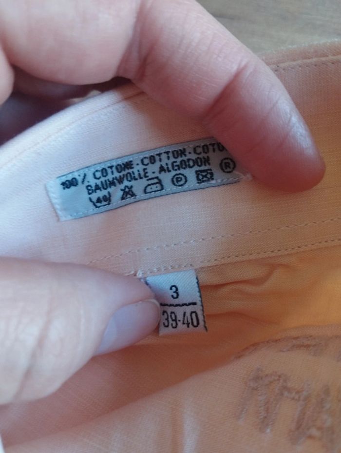 Chemise homme manches longues Emmanuelle Khanh neuve - photo numéro 4