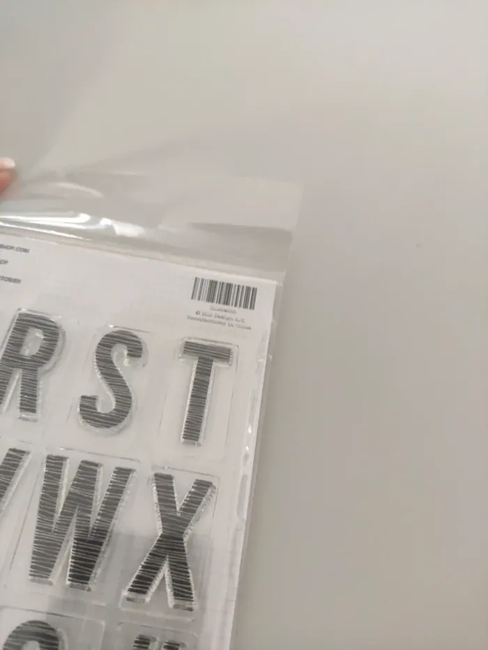 Planche de tampons lettres de l'alphabet - photo numéro 6