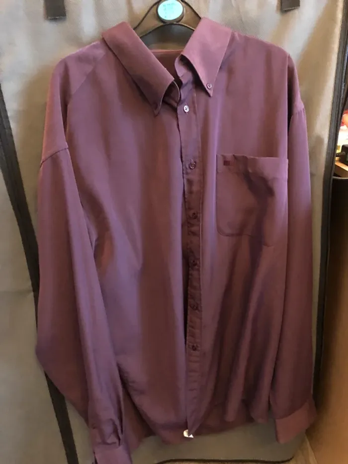 chemise violette manches longues - photo numéro 3