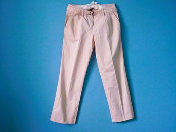 Pantalon habillé femme Naf Naf 36 S beige ceinture tailleur TBE