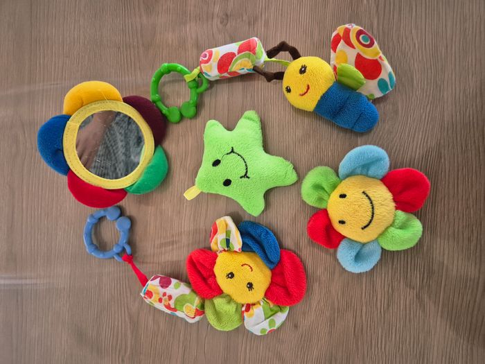 🌸 Lot de jouets d’éveil tout doux – Fleurs, étoile et papillon 🧸 - photo numéro 4