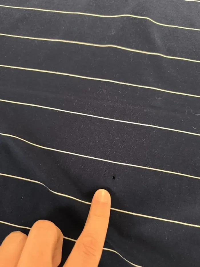 Polo Ralph Lauren homme taille L golf pima excellent état sauf petit trou au dos - marine logo col - photo numéro 11