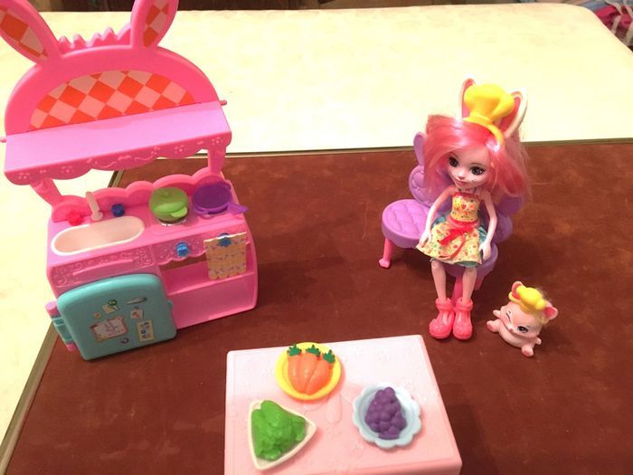 Poupée Enchantimals lapin avec sa cuisine - photo numéro 2