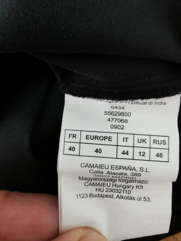 Superbe top noir. Taille 40. Camaïeu - photo numéro 8