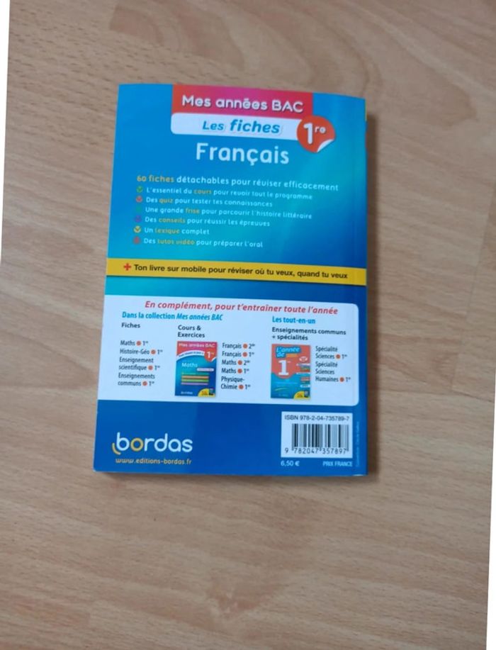 Les fiches français 1ere - photo numéro 2