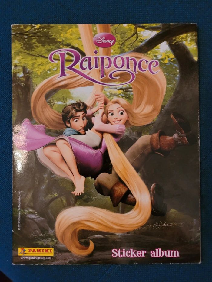 Album livre Panini complet Raiponce Disney + poster excellent etat stickers autocollants
