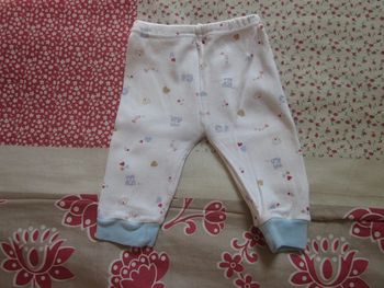 Pantalon jogging blanc taille naissance
