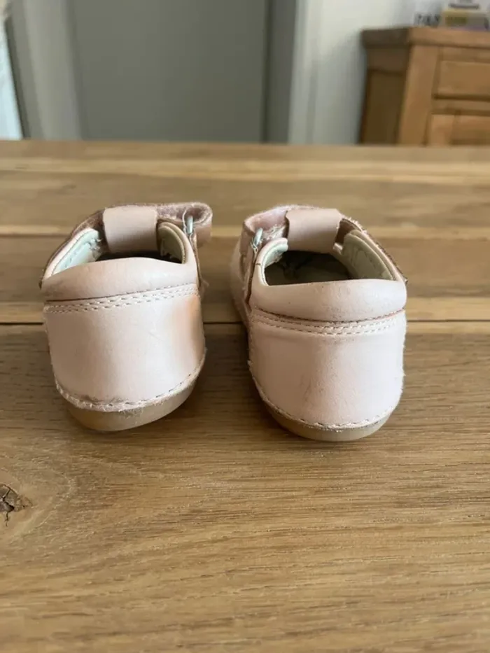 Chaussures en cuir rose Kickers - photo numéro 5