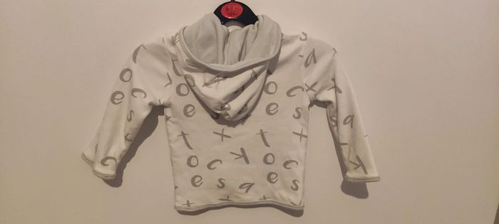 Veste légère blanche et grise bébé Lamino 80 - photo numéro 2