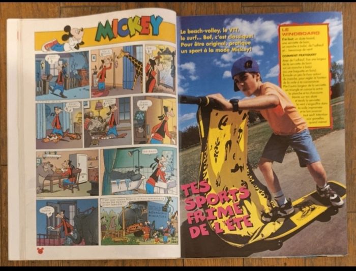 Ancien journal de mickey avec cadeau + fiches N°2355 1997 - photo numéro 6