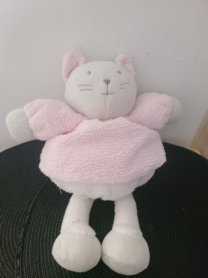 doudou chat robe rose 70 - photo numéro 2