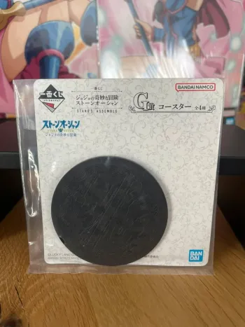 JoJo's Bizarre Adventure – Dessous de verre Star Platinum & Stone Free Ichiban Kuji 7 cm