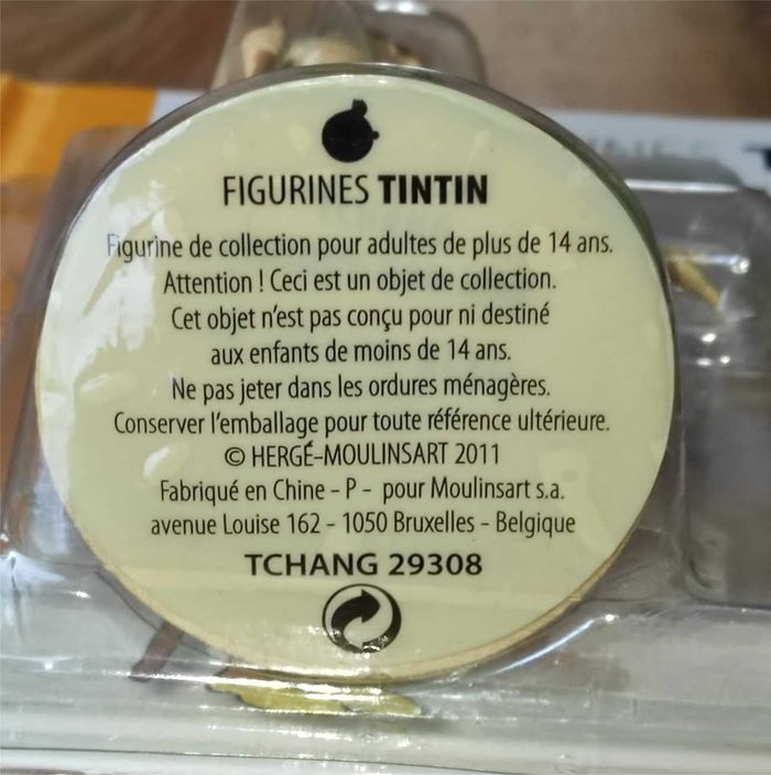 Tchang indique Hou Kou Figurine Tintin + Livret - photo numéro 4