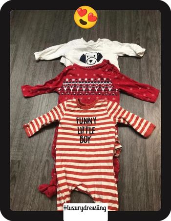 Lot de 3 pyjamas épais en polaire pour bébé taille 6mois 🧸
