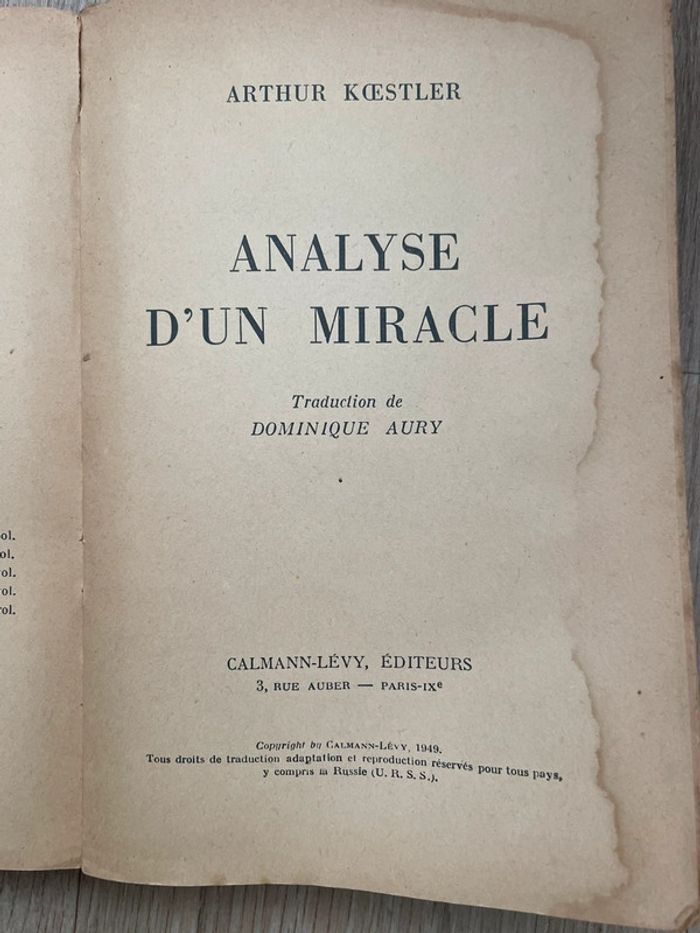Analyse miracle 1949 - photo numéro 4