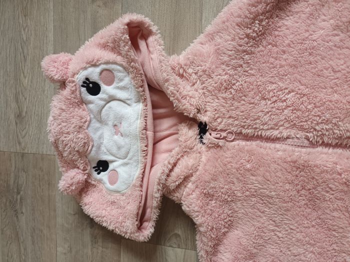 gilet veste douce en fausse fourure poalire 9 ans 10 ans rose fille - photo numéro 3