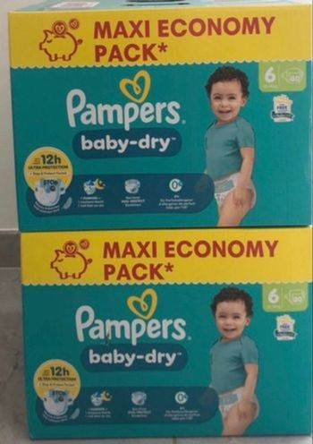 2 cartons Pampers taille 6