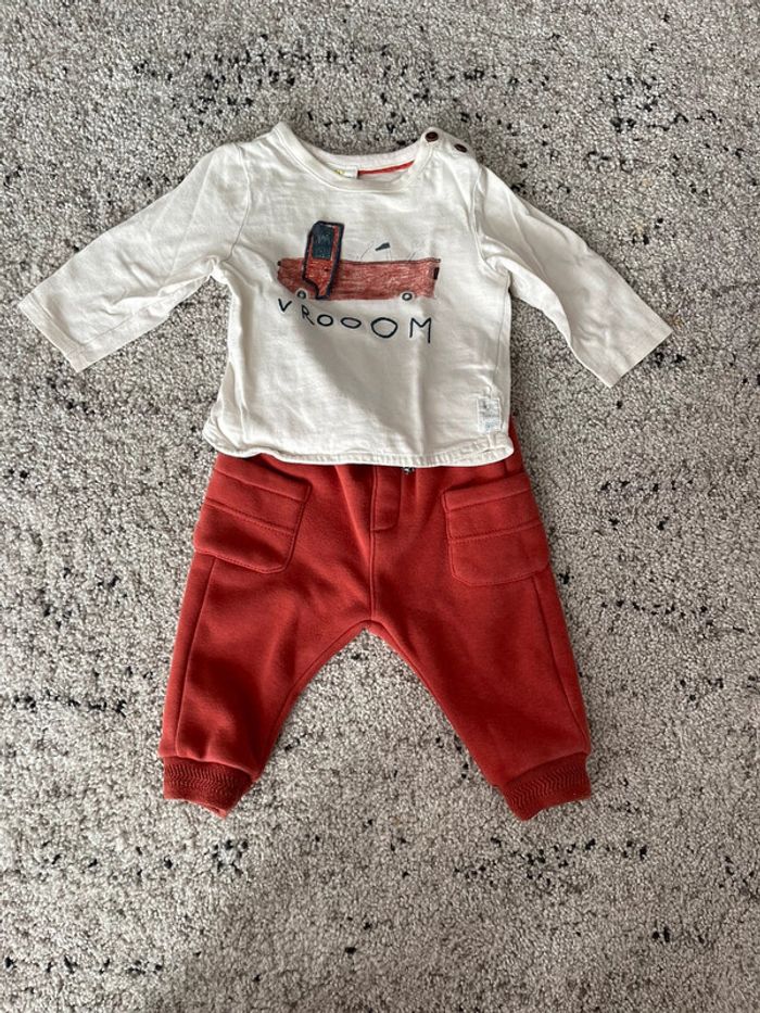 Ensemble pull + jogging garçon 6 mois - photo numéro 2