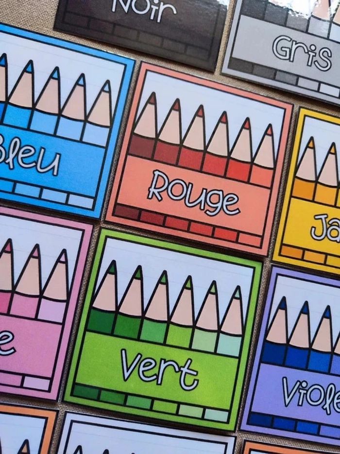 Cartes de nomenclature des couleurs - photo numéro 2