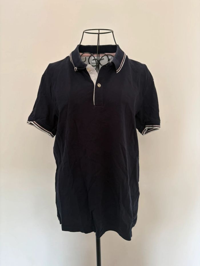 Polo Celio Slim - Taille M - Bleu marine