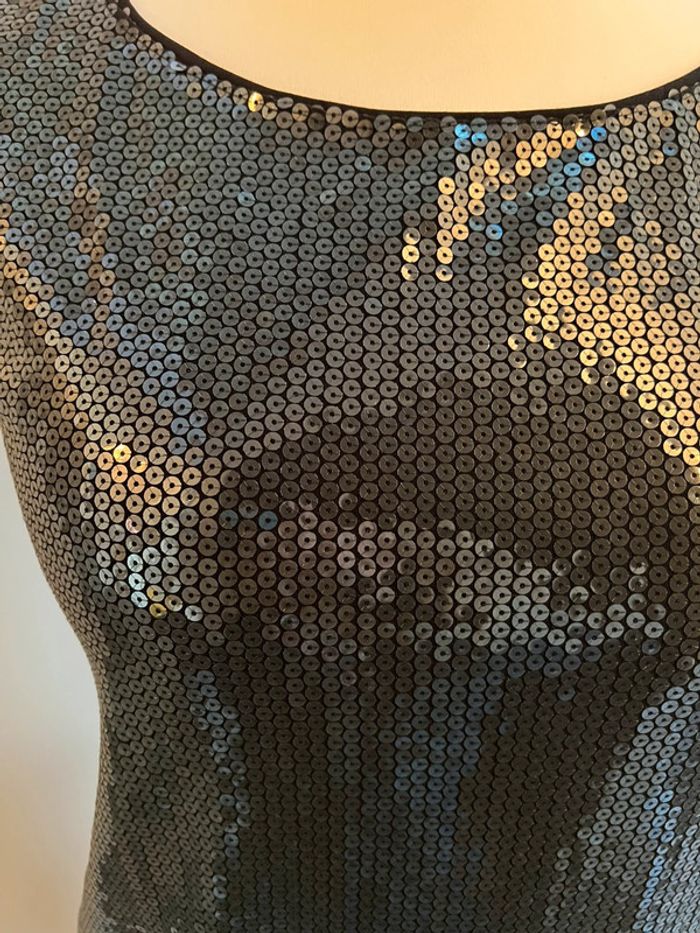 Robe de fête sequins noire - photo numéro 2