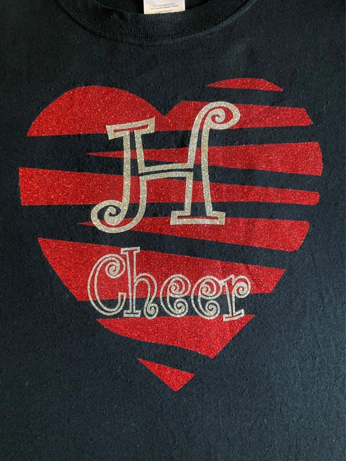 T-shirt noir pour femme H Cheer taille S 388 - photo numéro 3