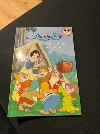Livre pour enfants Disney blanche neige et les sept nains le précieux diamants