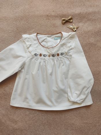 Chemisier thème automnal Obaïbi - Taille 18 mois - Très bon état