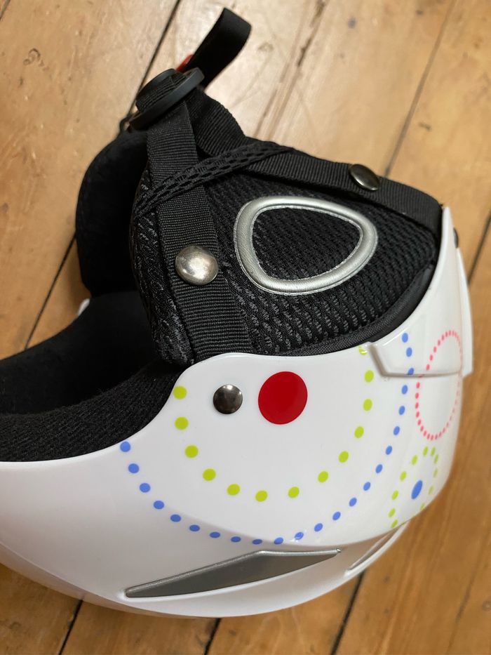 Casque de ski blanc décoré XXS Snoxx - photo numéro 2