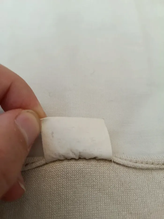 Joli top manches 3/4 décolleté lacé écru taille S - photo numéro 7