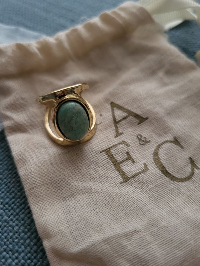 Bague réglable pierre amazonite Peace by AEC